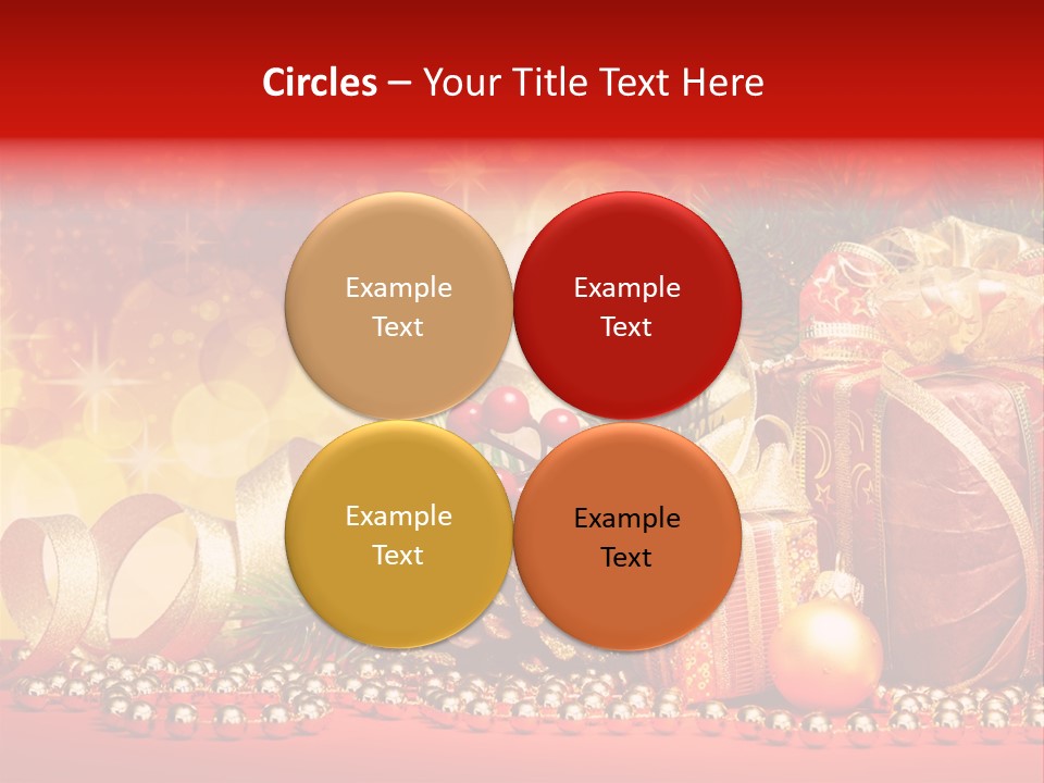 Holiday Gold Golden PowerPoint Template