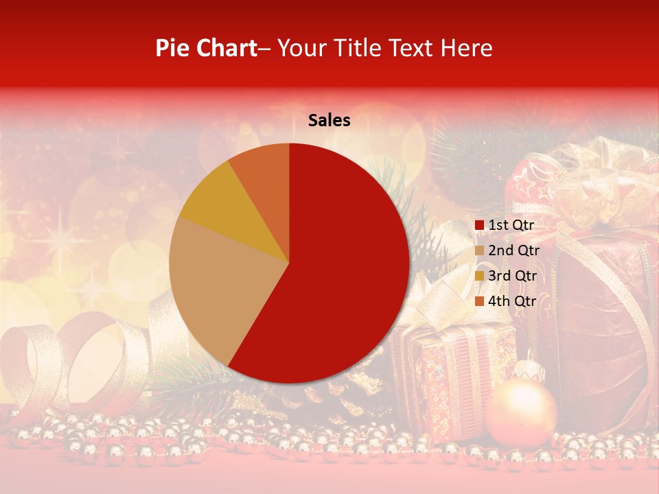 Holiday Gold Golden PowerPoint Template
