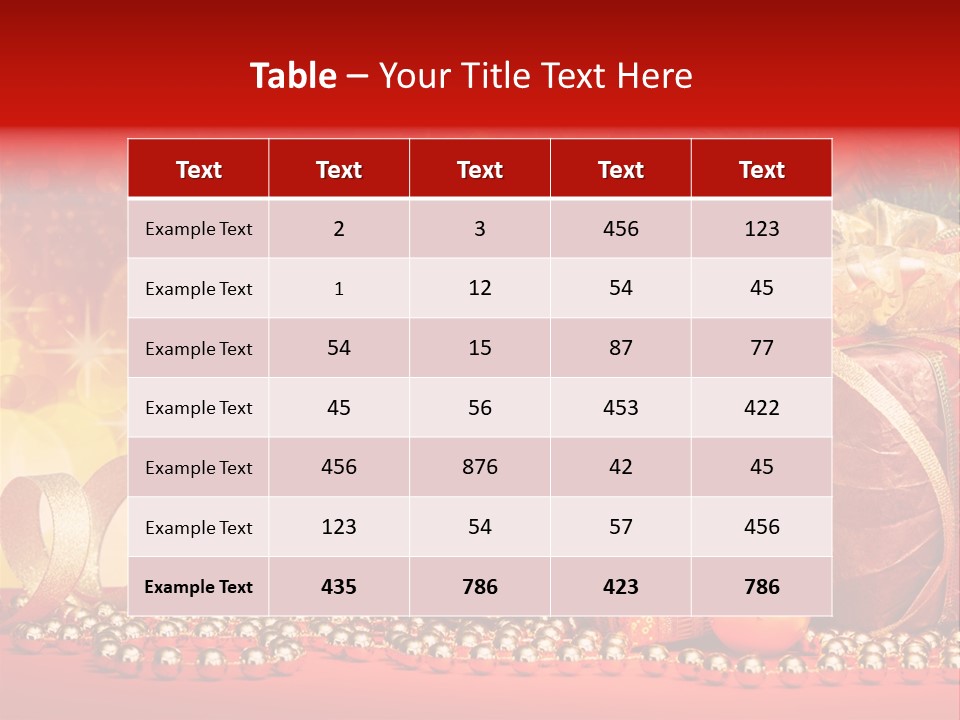 Holiday Gold Golden PowerPoint Template