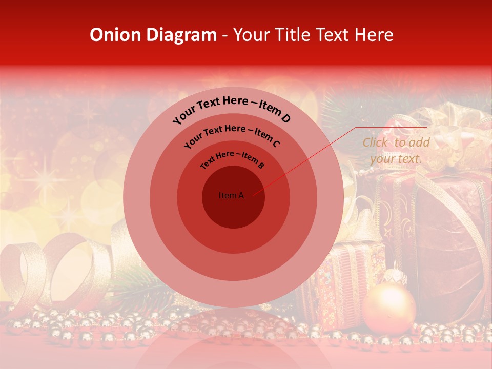 Holiday Gold Golden PowerPoint Template