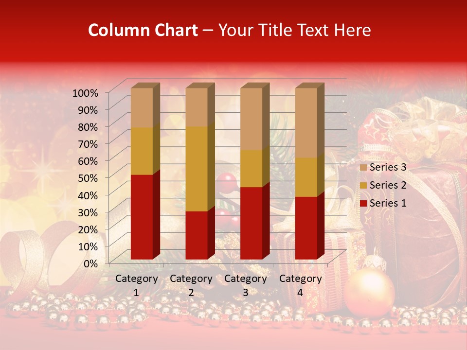 Holiday Gold Golden PowerPoint Template