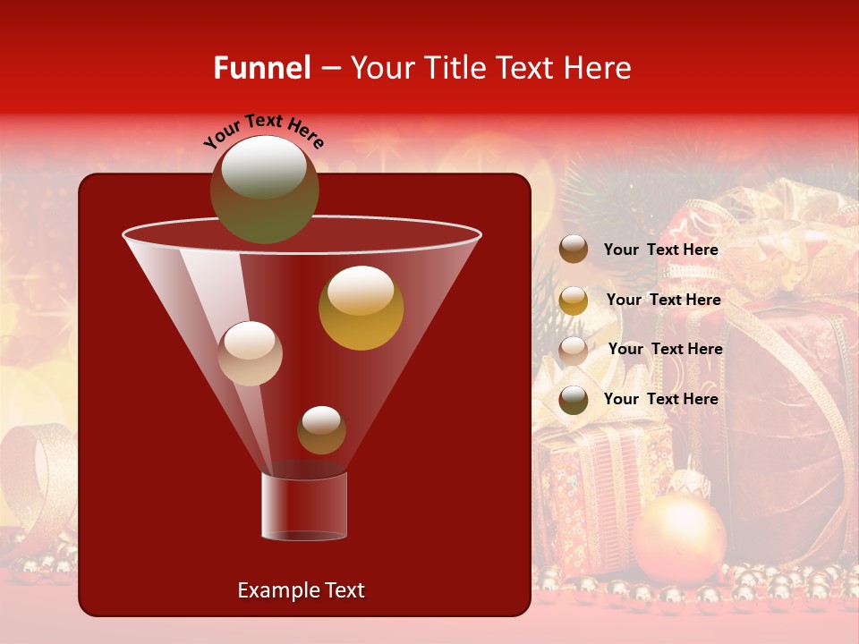 Holiday Gold Golden PowerPoint Template