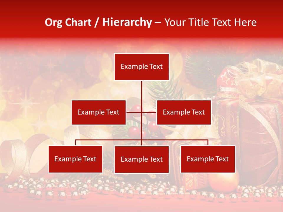 Holiday Gold Golden PowerPoint Template