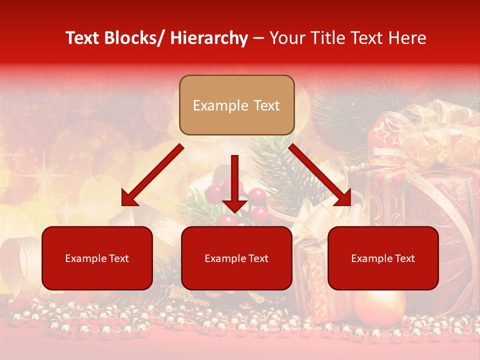 Holiday Gold Golden PowerPoint Template