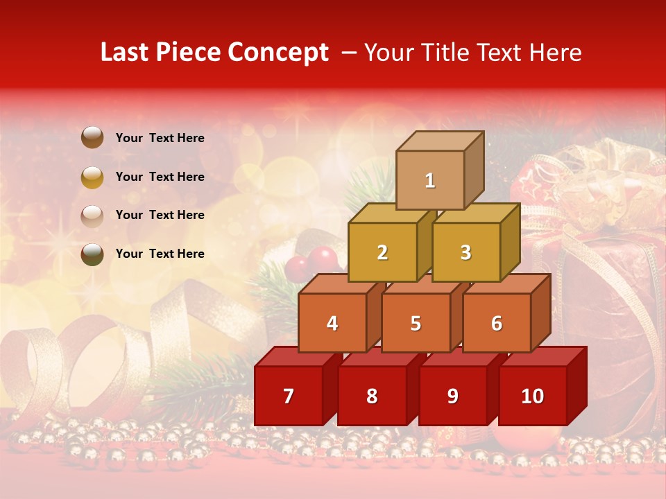Holiday Gold Golden PowerPoint Template