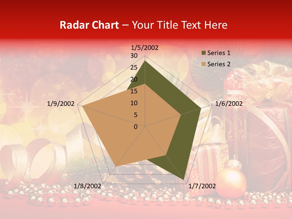 Holiday Gold Golden PowerPoint Template
