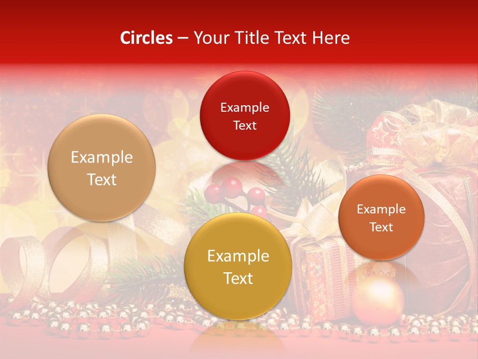 Holiday Gold Golden PowerPoint Template