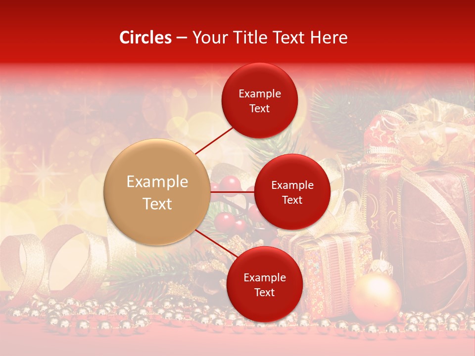 Holiday Gold Golden PowerPoint Template