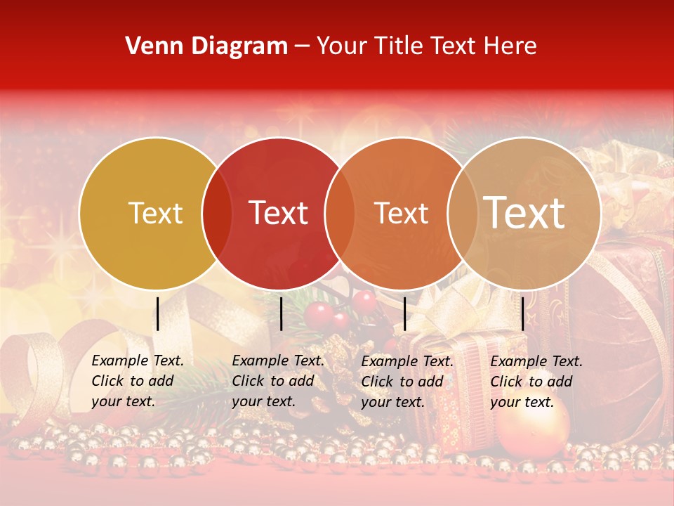 Holiday Gold Golden PowerPoint Template