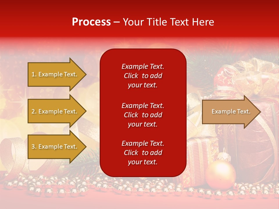 Holiday Gold Golden PowerPoint Template