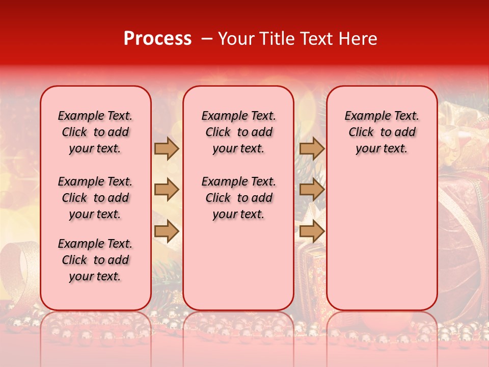 Holiday Gold Golden PowerPoint Template