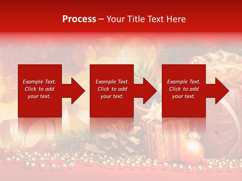 Holiday Gold Golden PowerPoint Template
