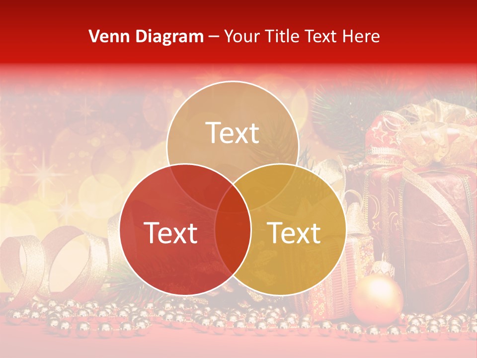 Holiday Gold Golden PowerPoint Template