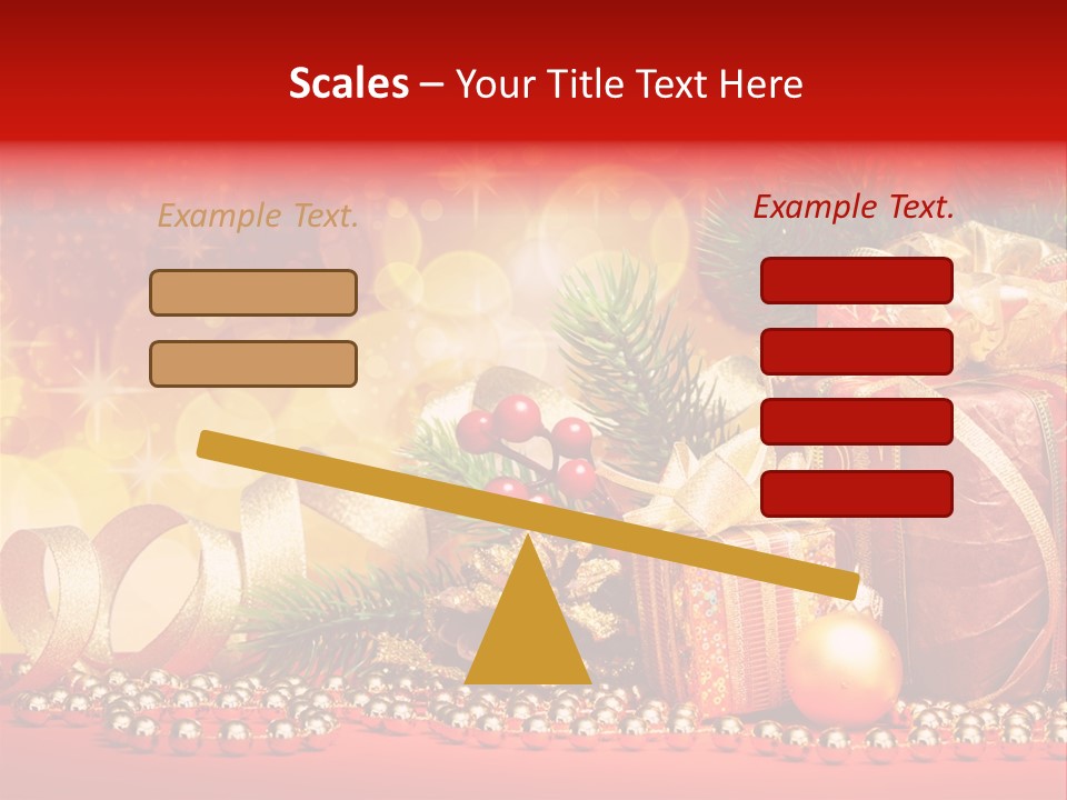 Holiday Gold Golden PowerPoint Template