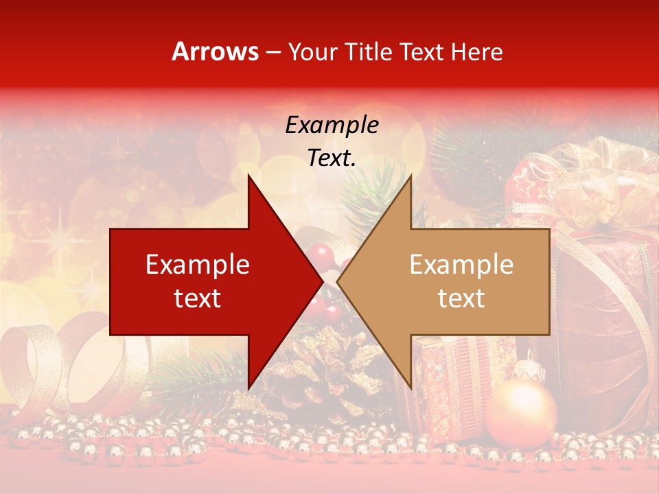 Holiday Gold Golden PowerPoint Template