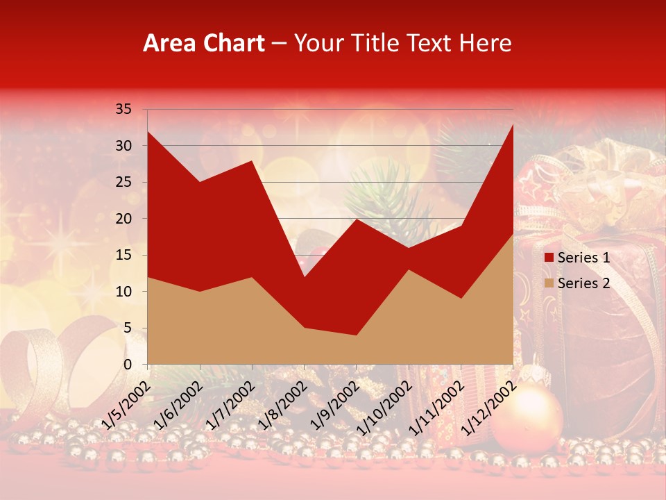 Holiday Gold Golden PowerPoint Template