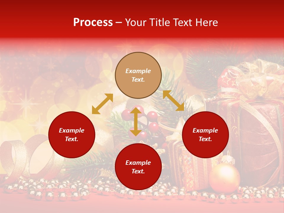 Holiday Gold Golden PowerPoint Template