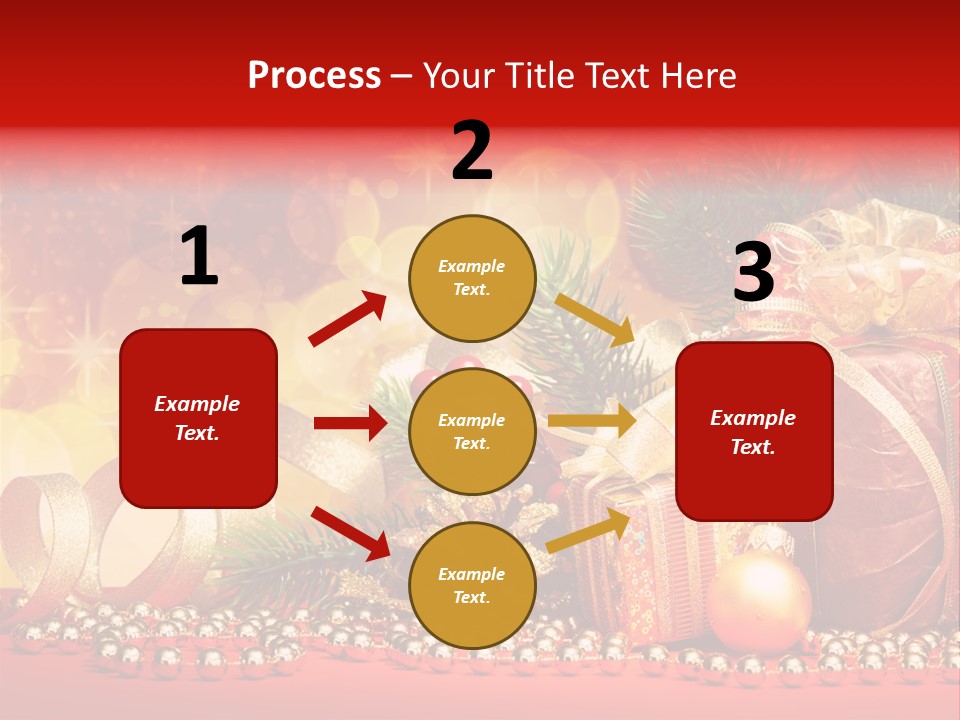 Holiday Gold Golden PowerPoint Template