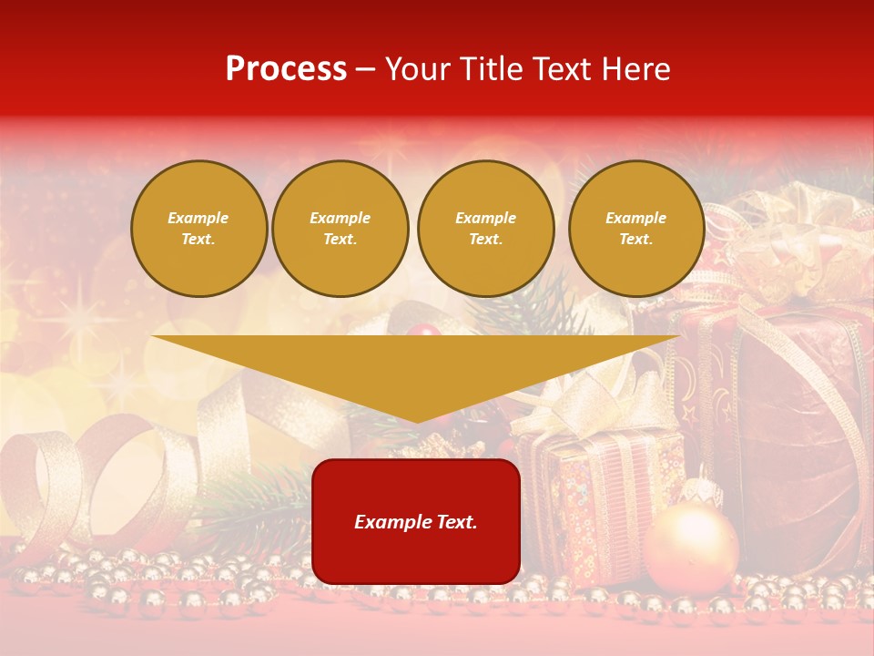 Holiday Gold Golden PowerPoint Template