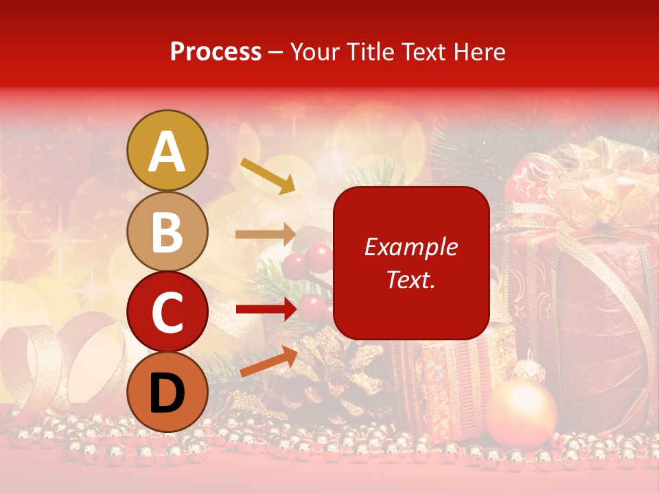 Holiday Gold Golden PowerPoint Template