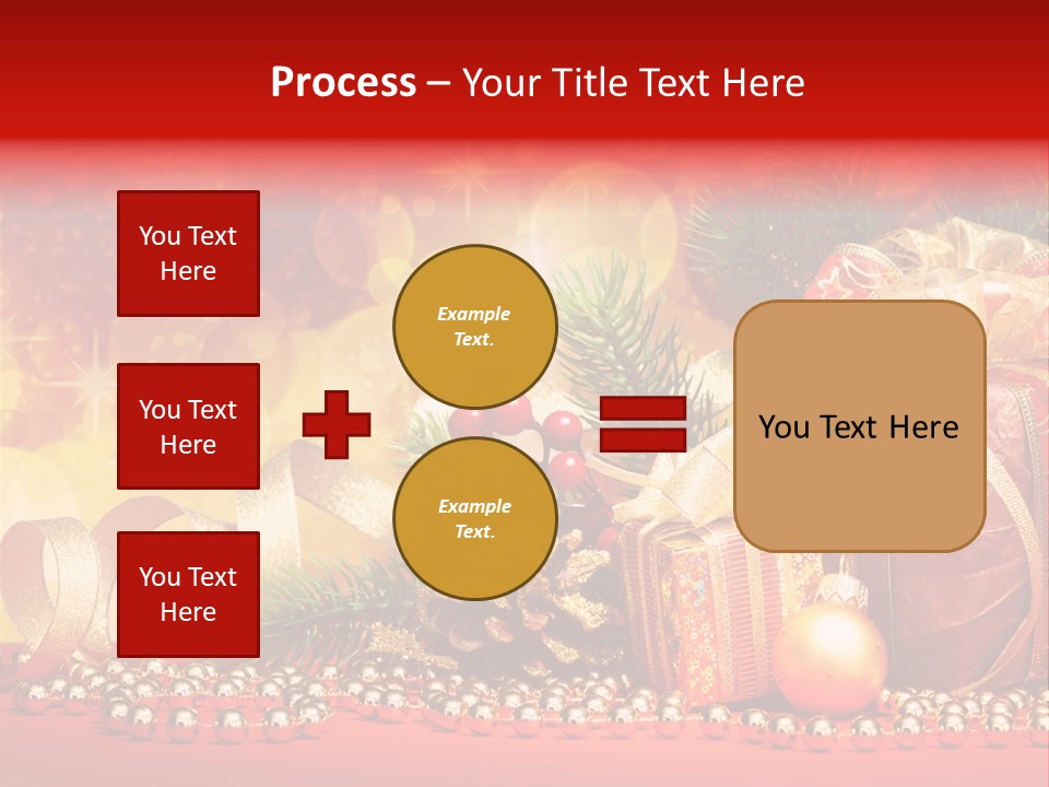 Holiday Gold Golden PowerPoint Template