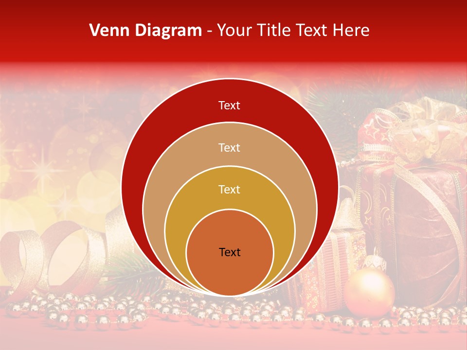 Holiday Gold Golden PowerPoint Template