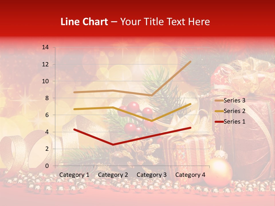 Holiday Gold Golden PowerPoint Template