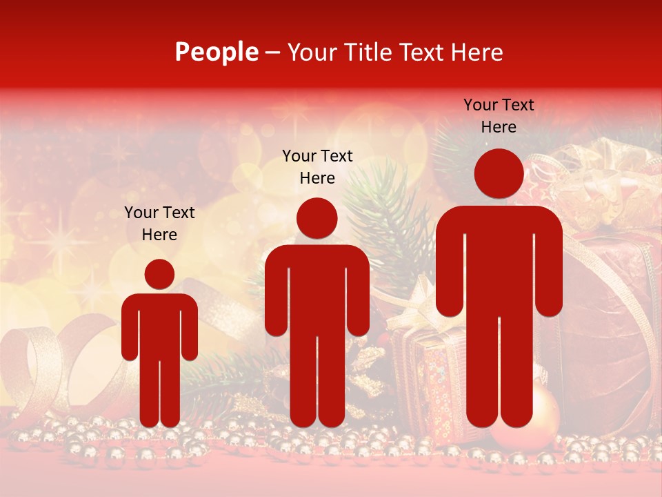 Holiday Gold Golden PowerPoint Template