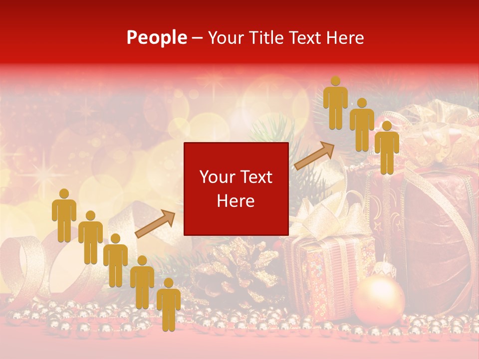 Holiday Gold Golden PowerPoint Template