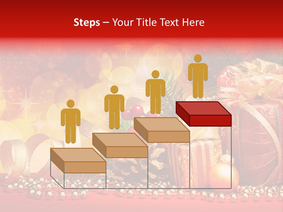 Holiday Gold Golden PowerPoint Template
