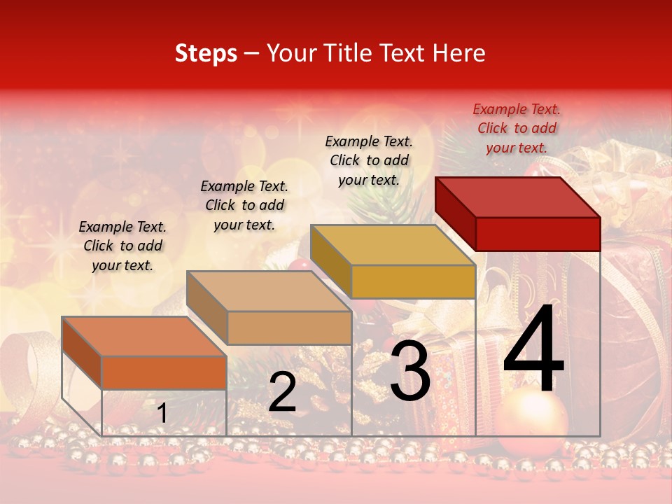 Holiday Gold Golden PowerPoint Template
