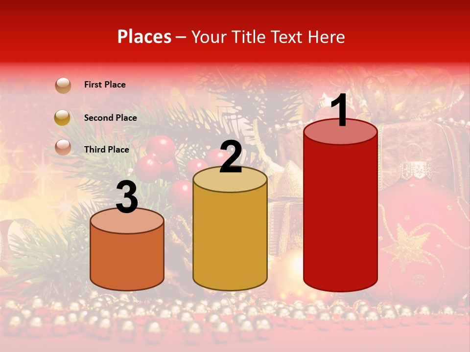 Present Christmas Gift PowerPoint Template