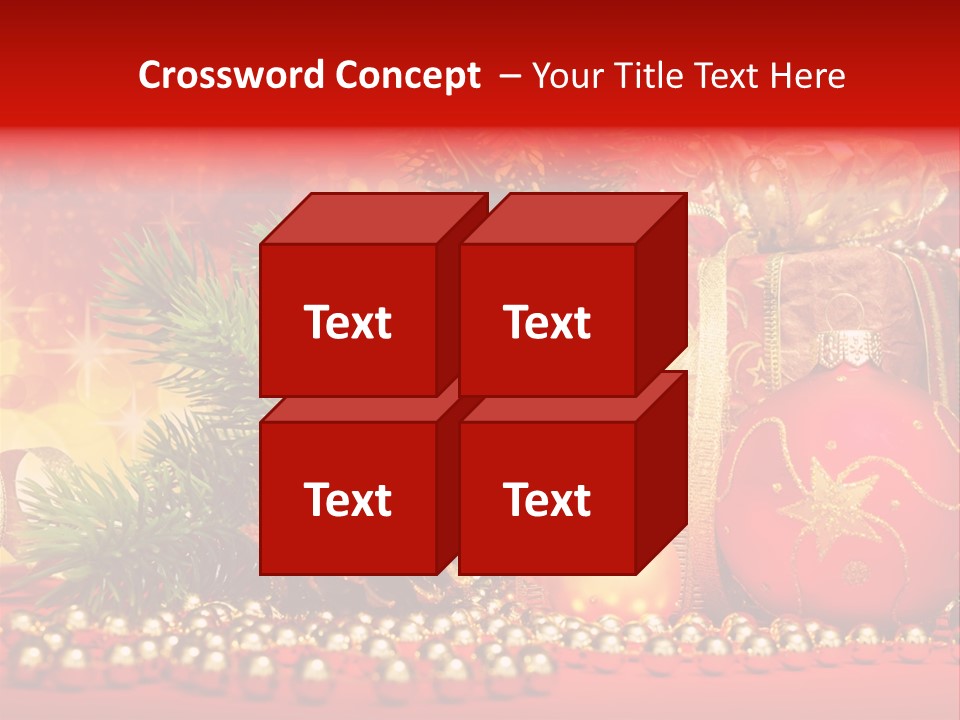 Present Christmas Gift PowerPoint Template