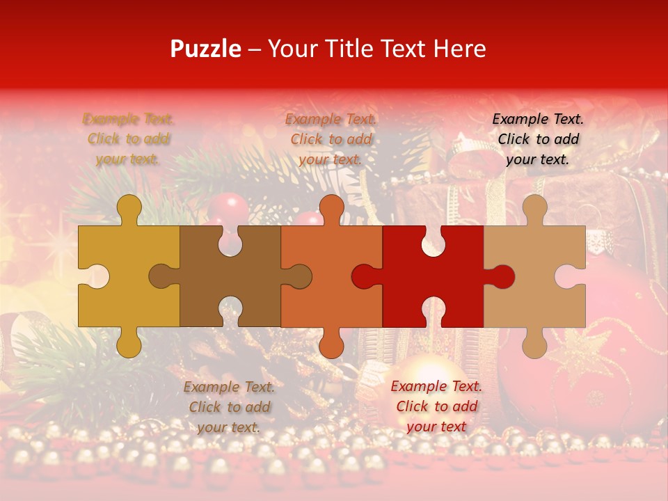 Present Christmas Gift PowerPoint Template