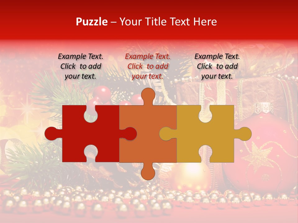 Present Christmas Gift PowerPoint Template