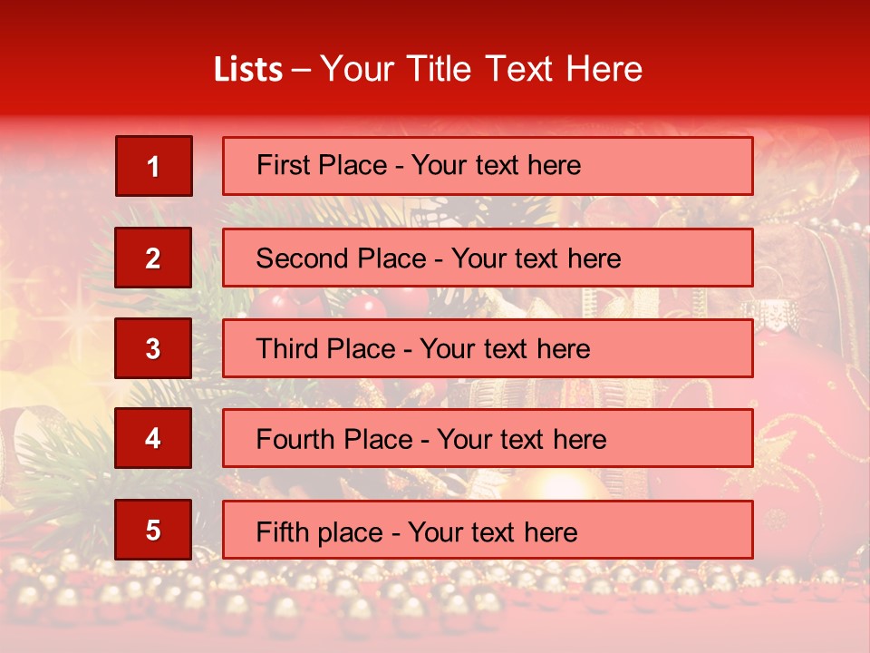 Present Christmas Gift PowerPoint Template