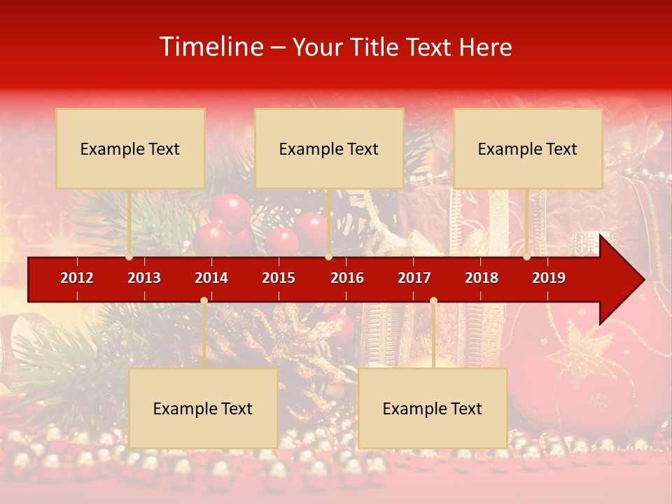 Present Christmas Gift PowerPoint Template