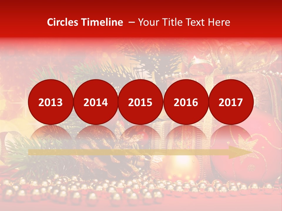 Present Christmas Gift PowerPoint Template
