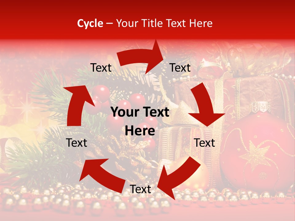 Present Christmas Gift PowerPoint Template