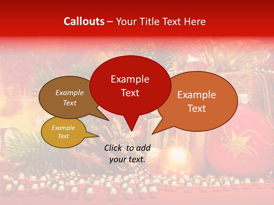 Present Christmas Gift PowerPoint Template