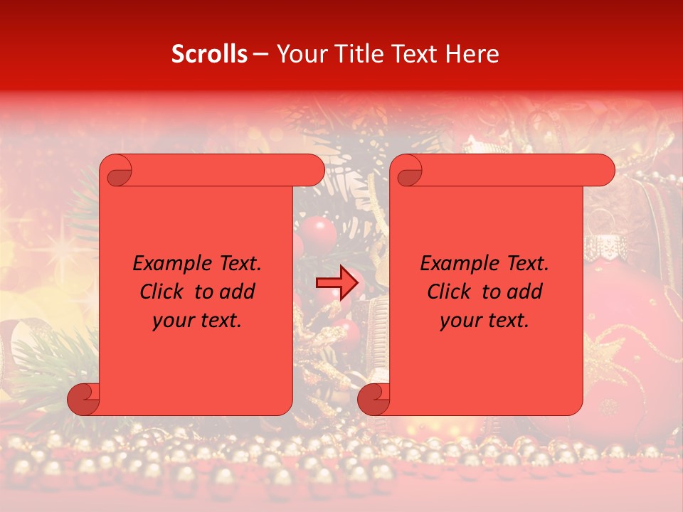 Present Christmas Gift PowerPoint Template