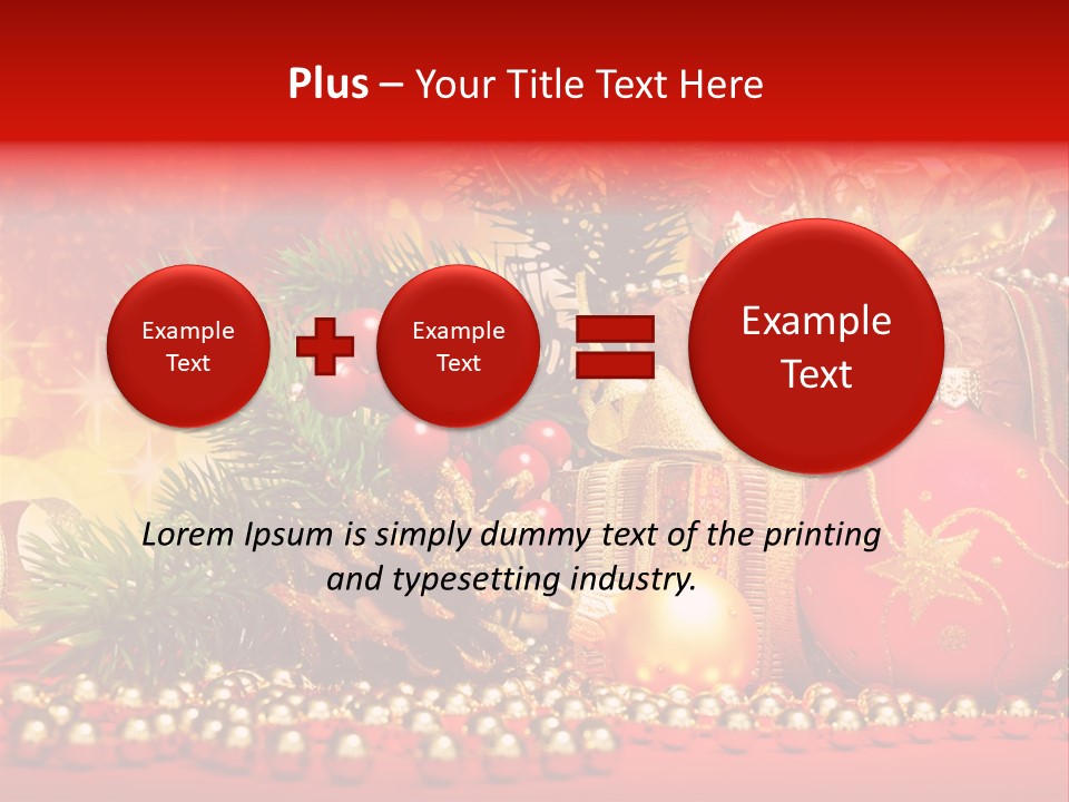 Present Christmas Gift PowerPoint Template