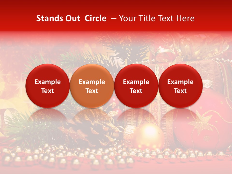Present Christmas Gift PowerPoint Template
