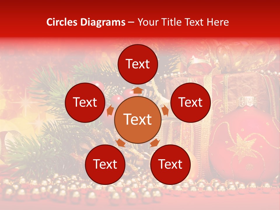 Present Christmas Gift PowerPoint Template