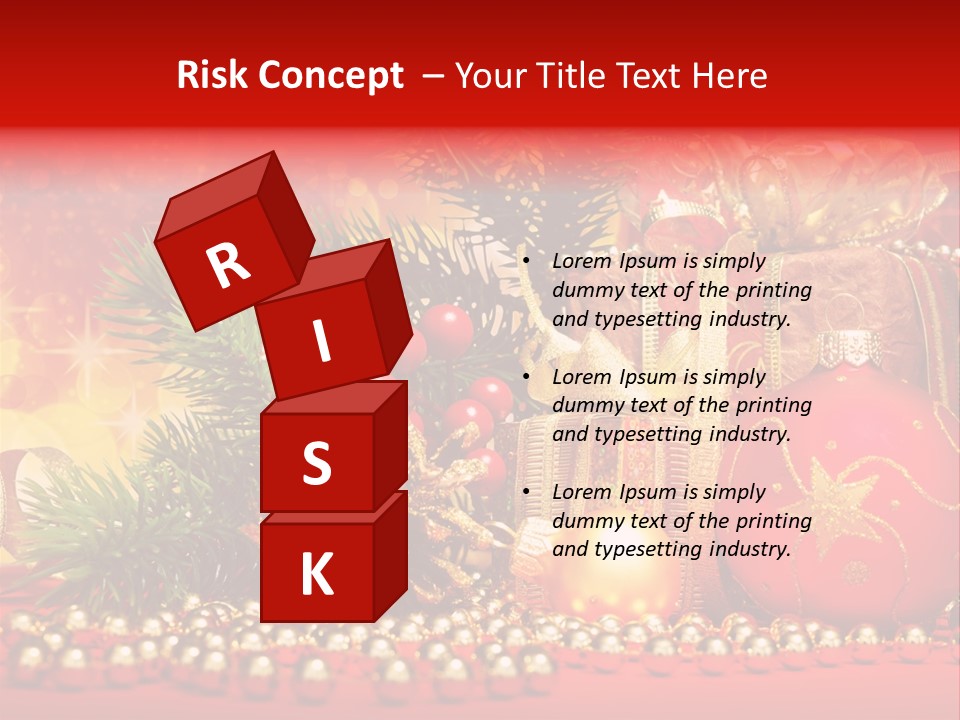 Present Christmas Gift PowerPoint Template