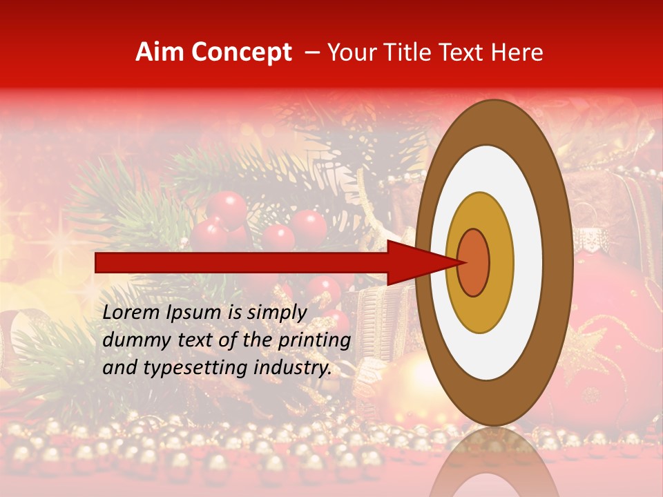 Present Christmas Gift PowerPoint Template