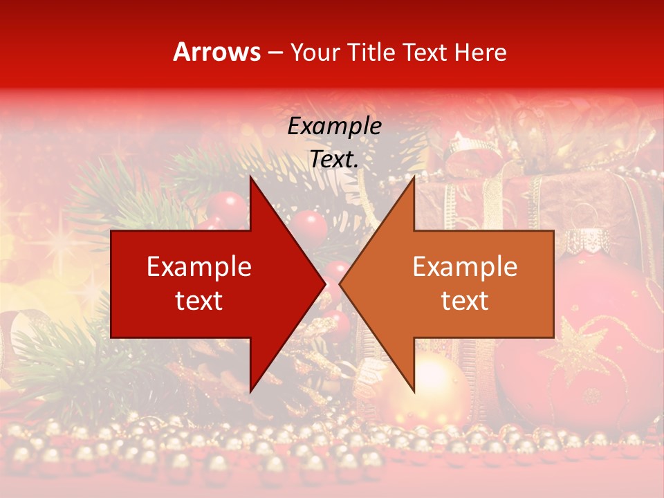 Present Christmas Gift PowerPoint Template