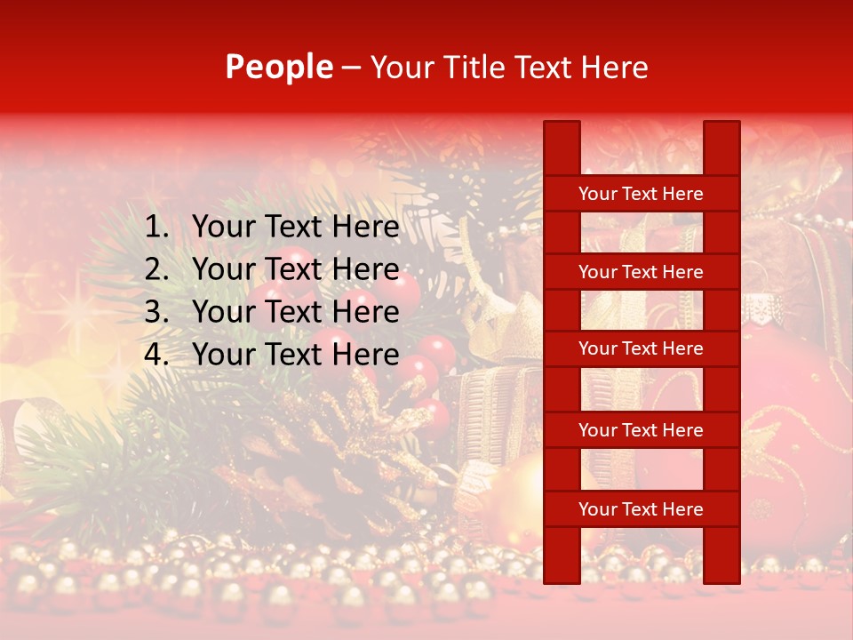 Present Christmas Gift PowerPoint Template