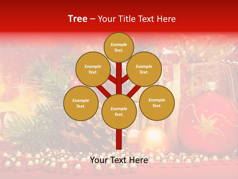 Present Christmas Gift PowerPoint Template