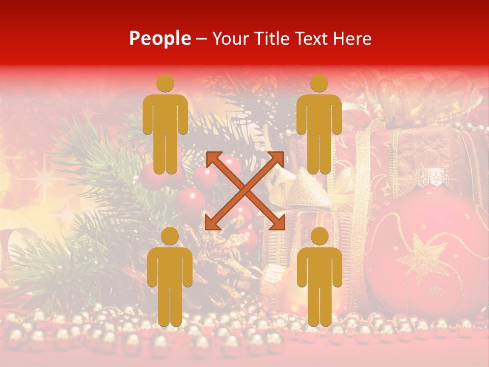 Present Christmas Gift PowerPoint Template